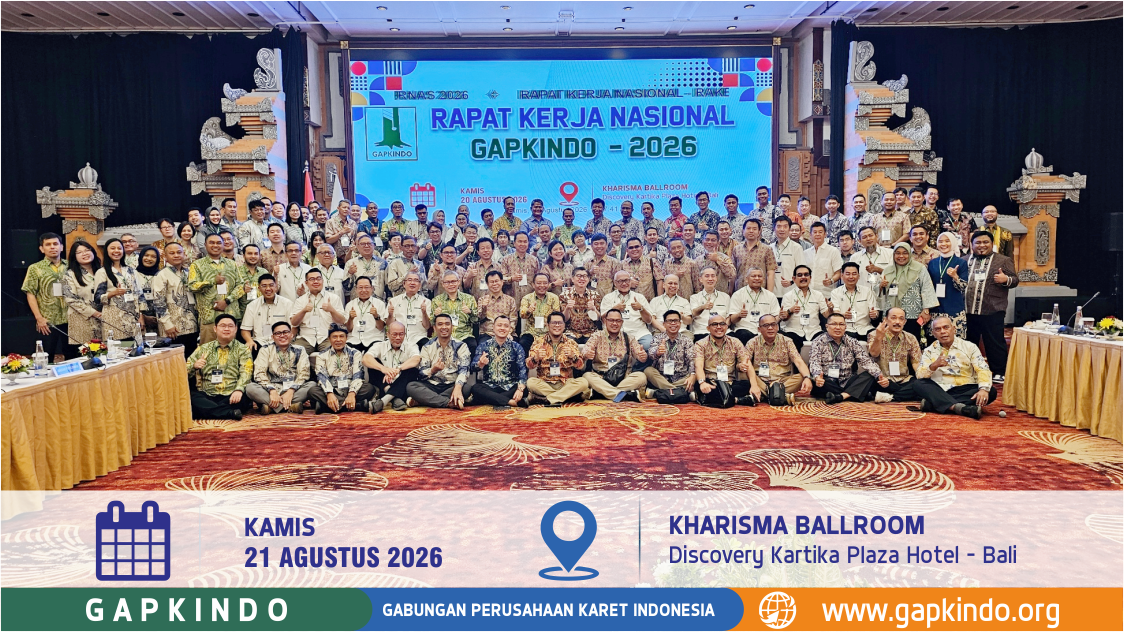 GAPKINDO 2026 National Working Meeting Focuses on Strengthening Indonesia's Natural Rubber Industry