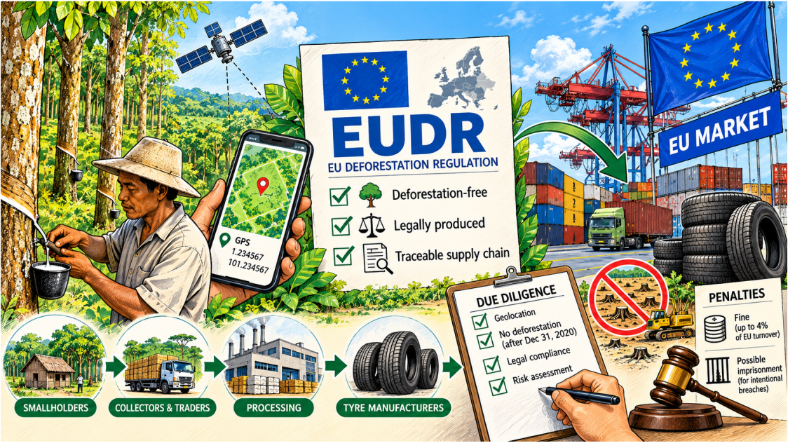 EUDR Deadline Is Just Months Away! Indonesia’s Rubber Industry Faces a New Challenge: From Farm-Level Traceability to the Risk of Severe Penalties