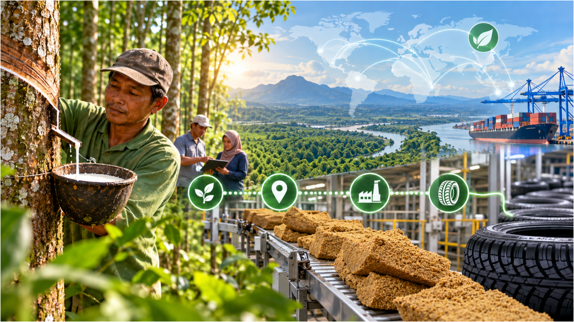 Karet Berkelanjutan Jadi Kunci Pasar Global, Petani Sumatera Utara Dapat Perhatian Industri Ban Dunia