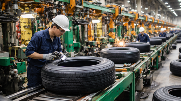 Produsen Ban Global Bukukan Laba di Tengah Tarif AS dan Fluktuasi Harga Karet